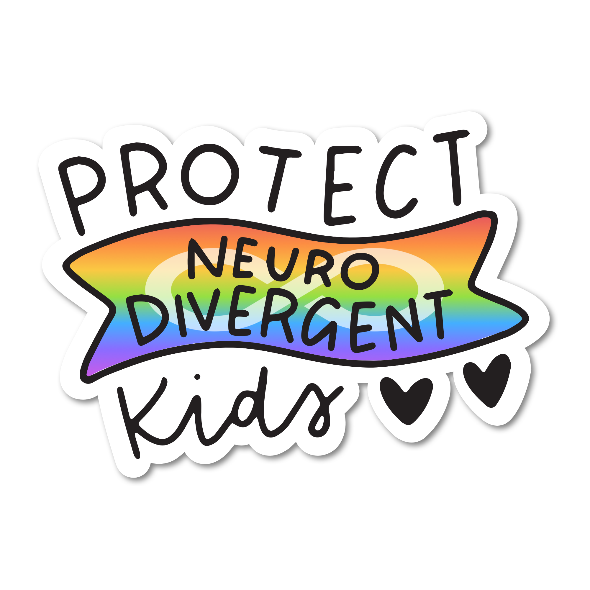 Protect Neurodivergent Kids 3" Sticker