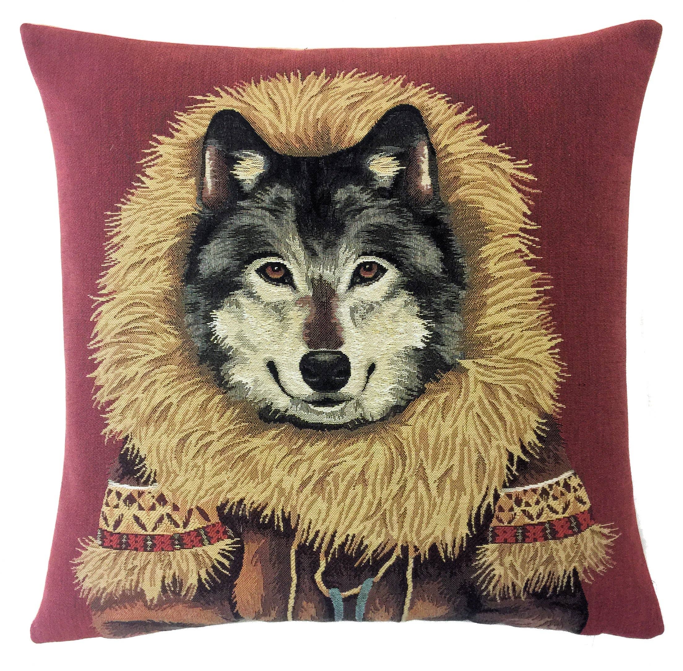 husky pillow cover - winter decor - dog pillow