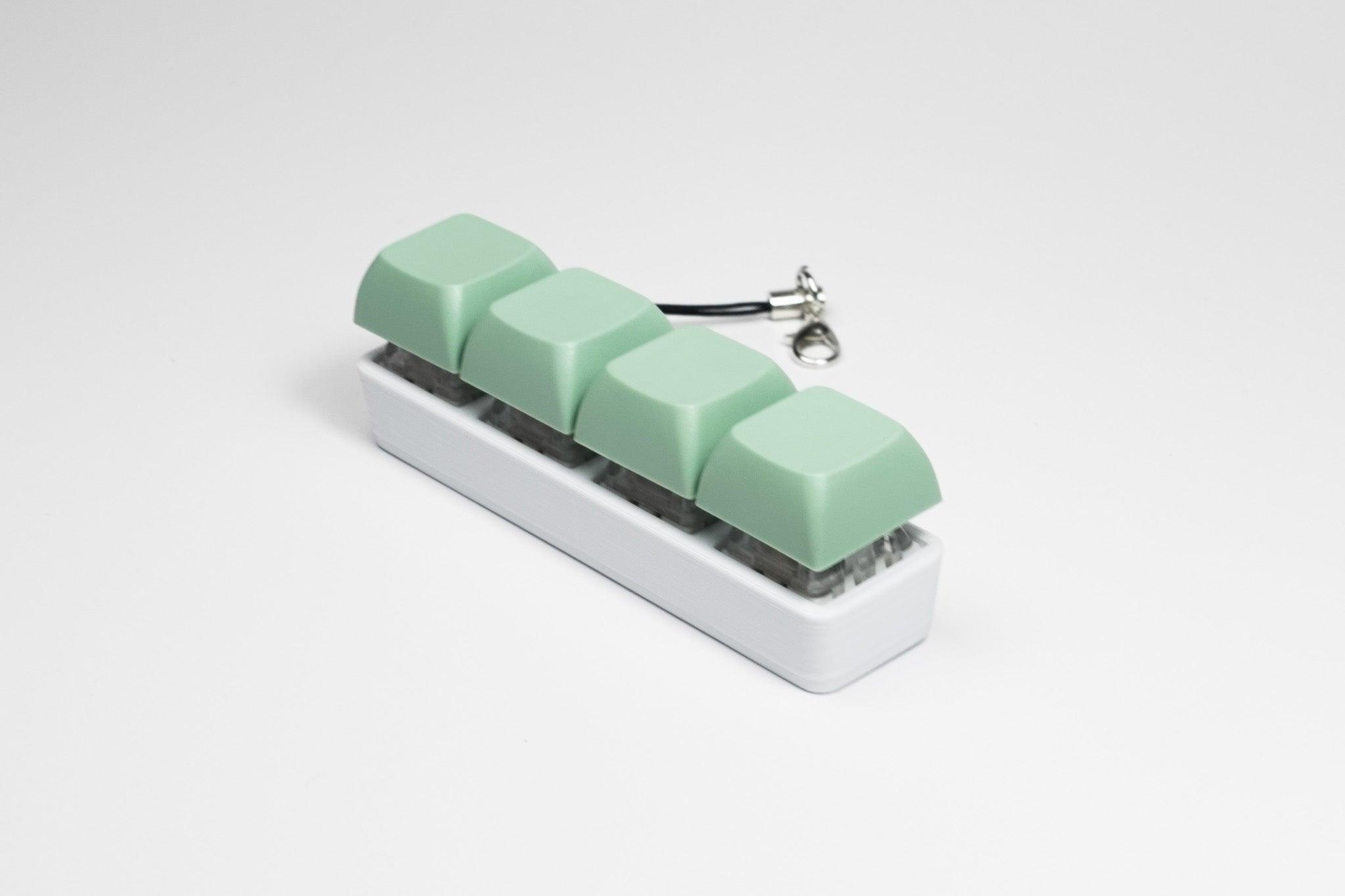ASMR 4 Key Computer Mechanical Keyboard Fidget: Mint Green / Clicky (Louder)