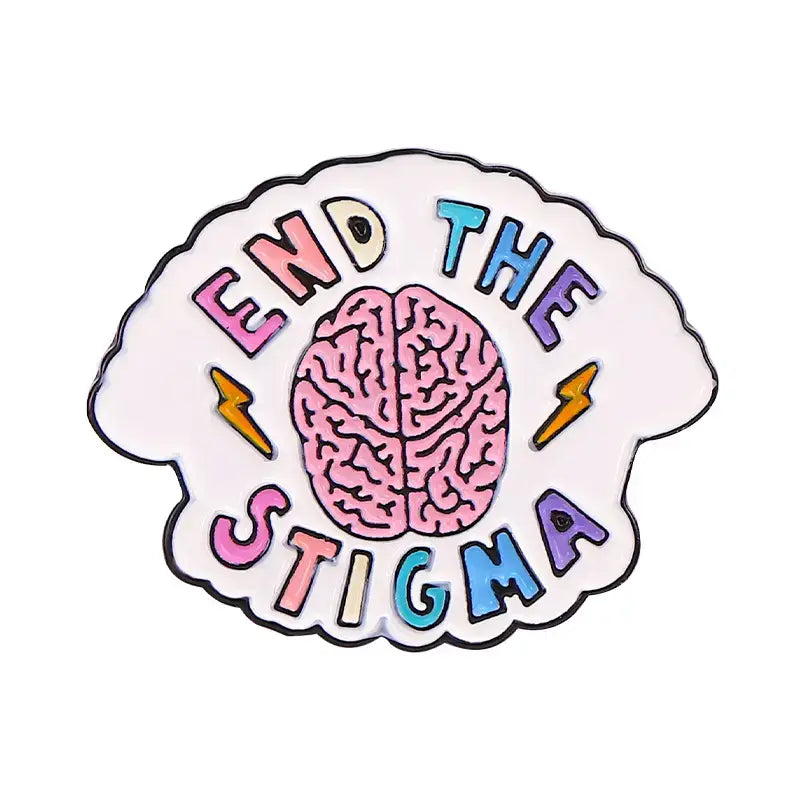End the Stigma Mental Health Pin