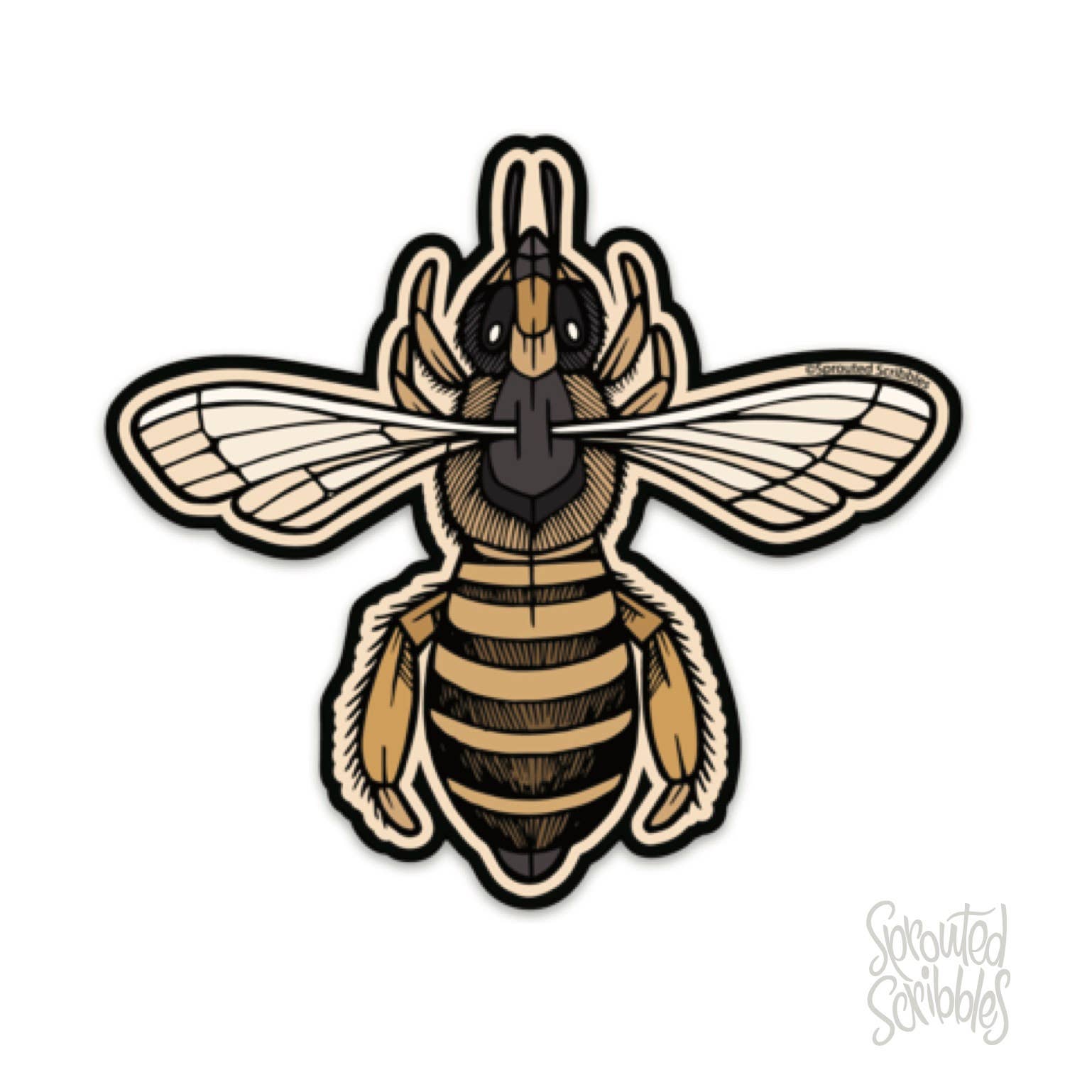 Bee Honeybee Sticker - Honey Insect