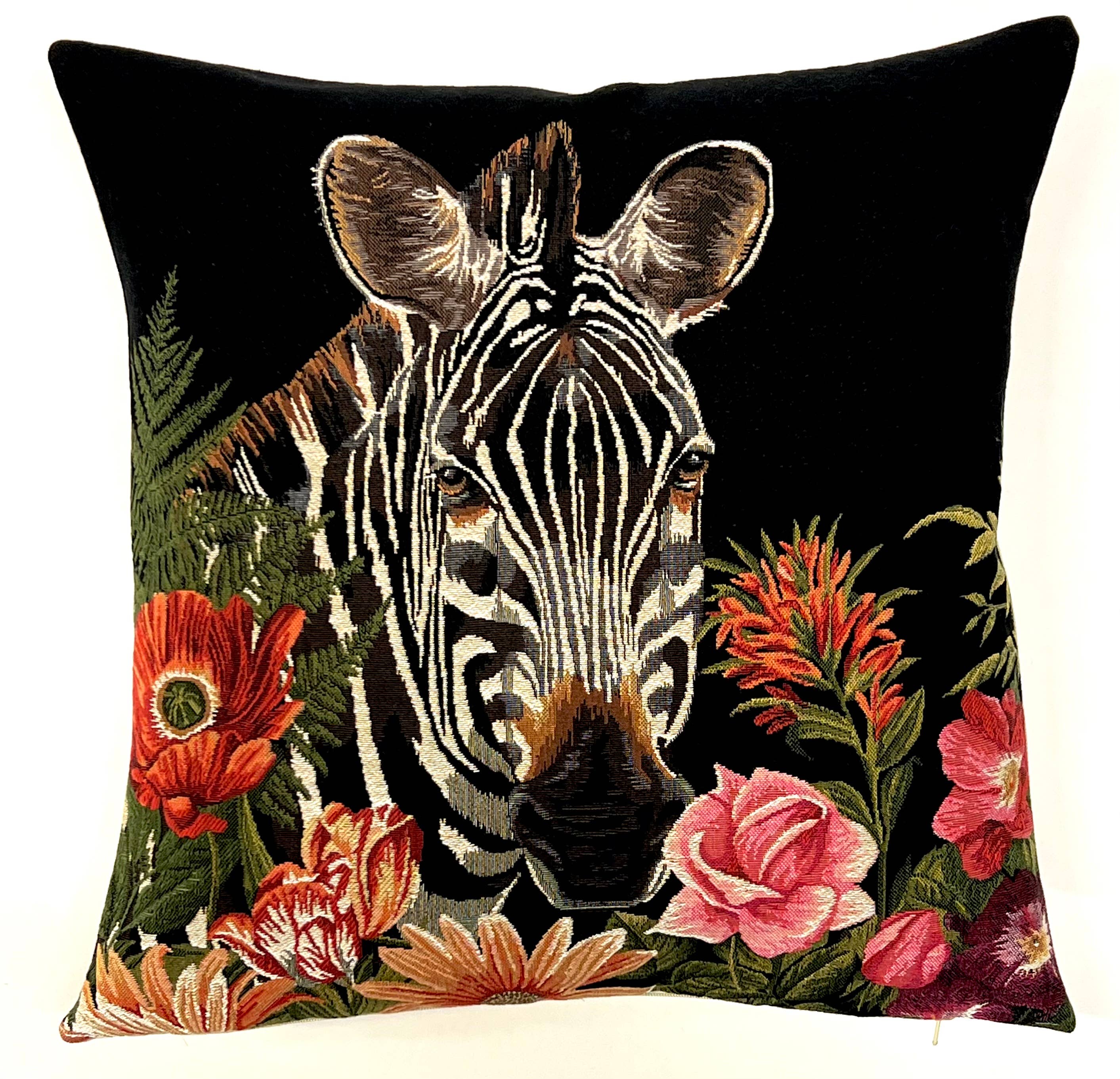 Zebra Pillow Cover - Safari Decor - Colonial Gift