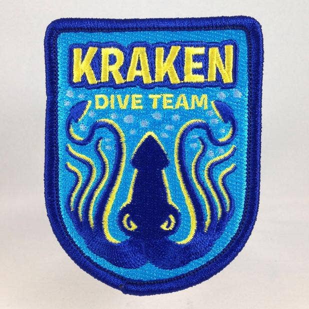 Kraken Dive Team Embroidered Patch