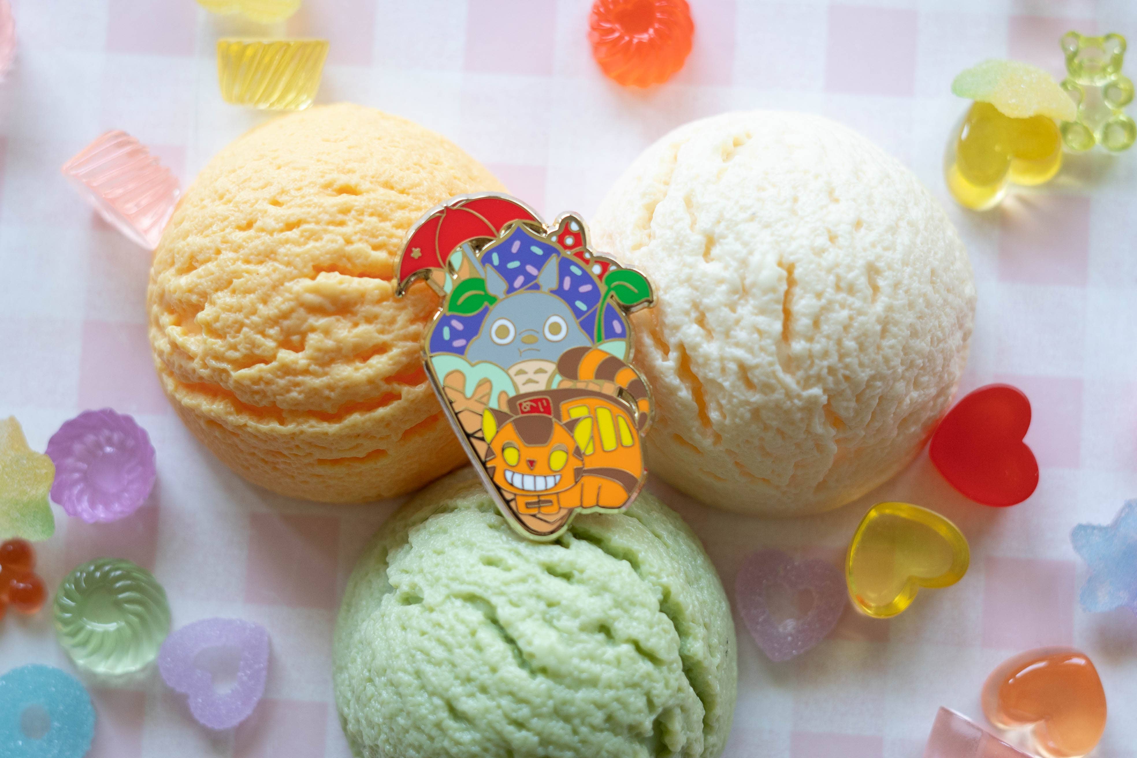 Studio Ghibli Totoro Ice Cream Enamel Pin